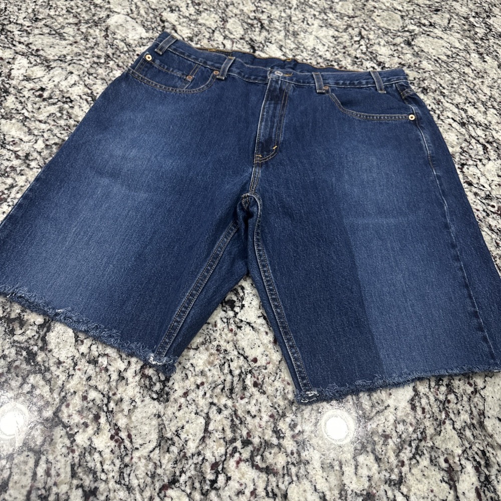 Levi's 569 Loose Straight Jean Shorts Mens 36 - Picture 6 of 10